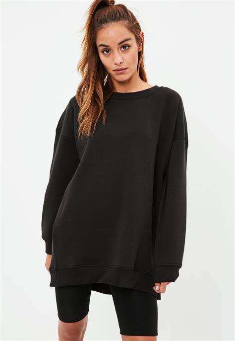 oversized black sweatshirt women's